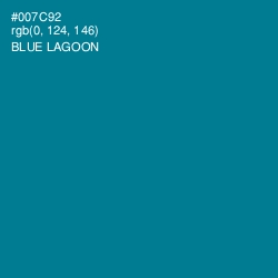 #007C92 - Blue Lagoon Color Image